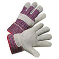 Gizmo 101-2000 Leather Palm Work Gloves, Gray, Blue And White, 12 Pairs GI2493289